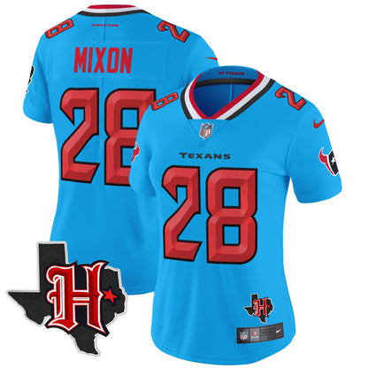 Women's HOU 2024 Texas Patch Vapor Limited Jersey V5 - All Stitched