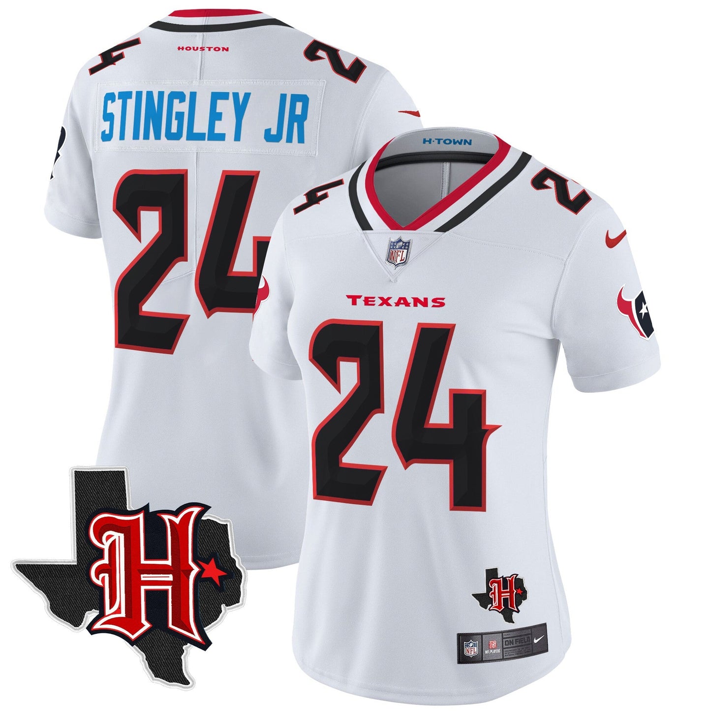 Women's HOU 2024 Texas Patch Vapor Limited Jersey V5 - All Stitched