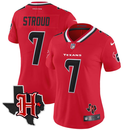 Women's HOU 2024 Texas Patch Vapor Limited Jersey V5 - All Stitched