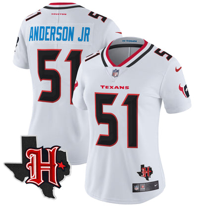Women's HOU 2024 Texas Patch Vapor Limited Jersey V5 - All Stitched