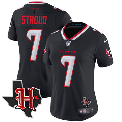 Women's HOU 2024 Texas Patch Vapor Limited Jersey V5 - All Stitched