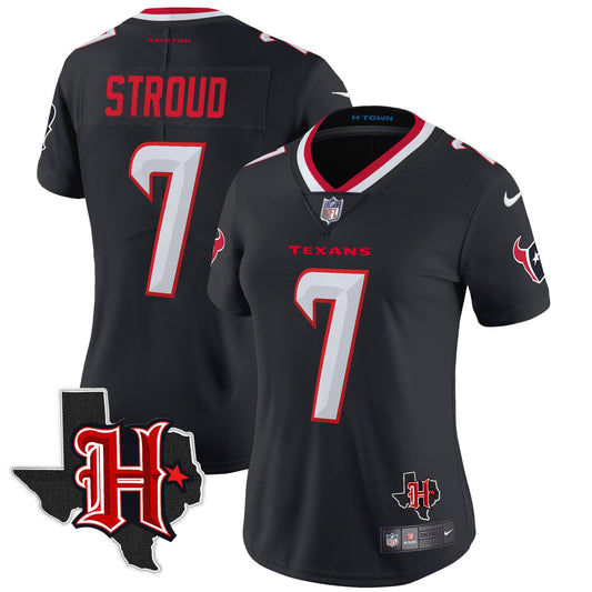 Women's HOU 2024 Texas Patch Vapor Limited Jersey V5 - All Stitched