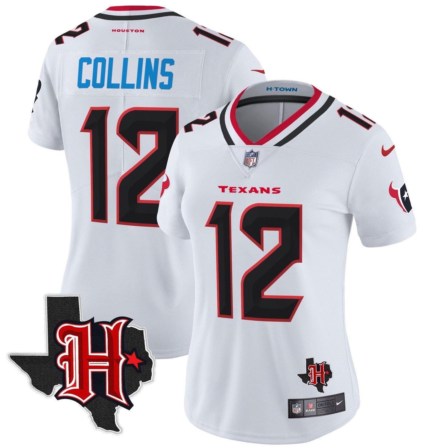 Women's HOU 2024 Texas Patch Vapor Limited Jersey V5 - All Stitched