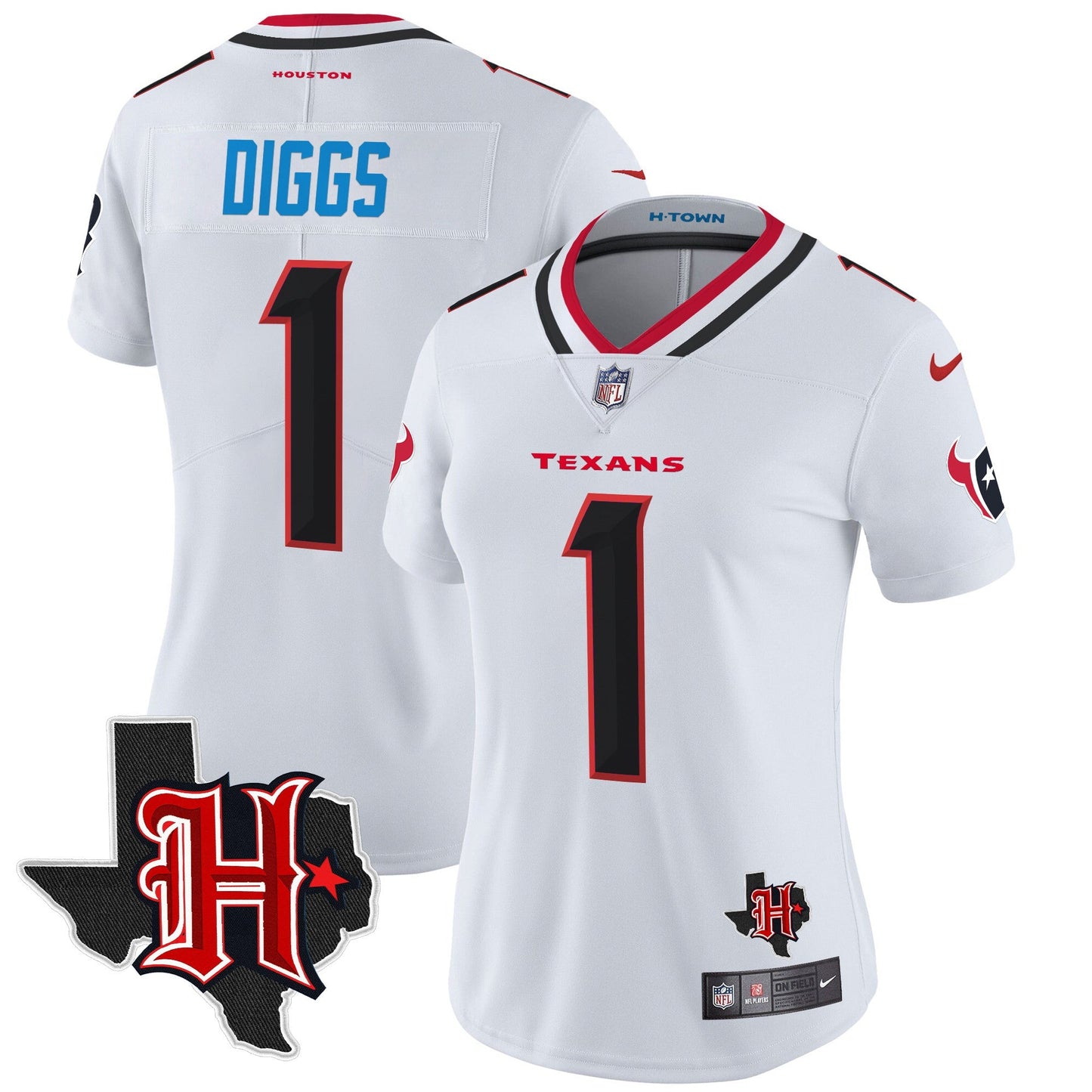 Women's HOU 2024 Texas Patch Vapor Limited Jersey V5 - All Stitched