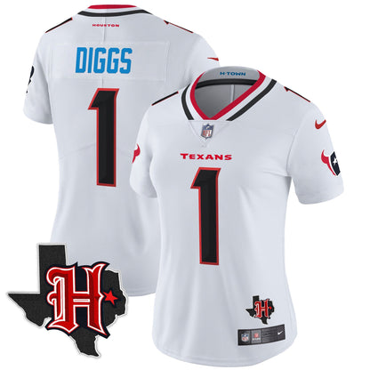 Women's HOU 2024 Texas Patch Vapor Limited Jersey V5 - All Stitched