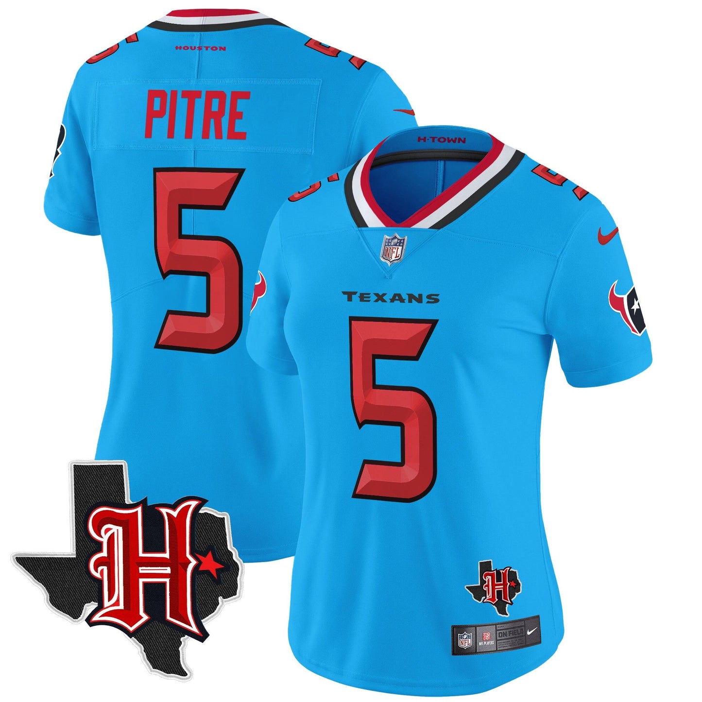 Women's HOU 2024 Texas Patch Vapor Limited Jersey V5 - All Stitched