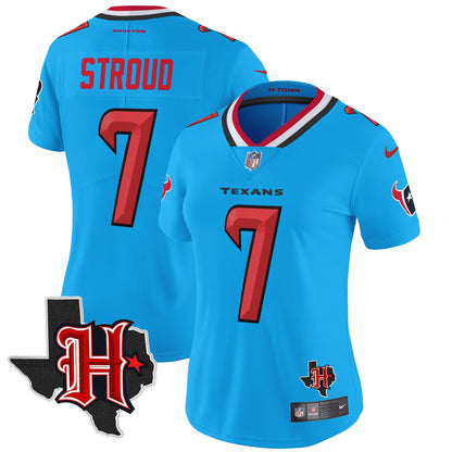 Women's HOU 2024 Texas Patch Vapor Limited Jersey V5 - All Stitched