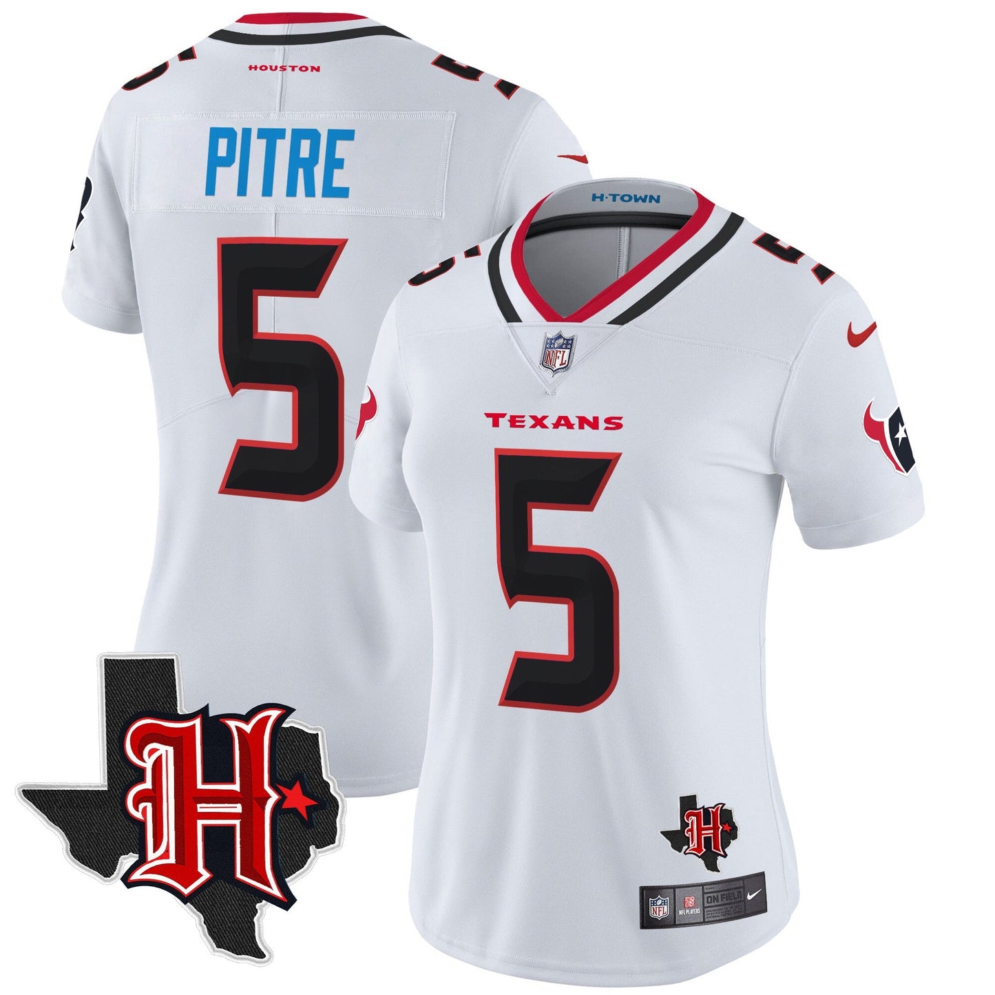 Women's HOU 2024 Texas Patch Vapor Limited Jersey V5 - All Stitched