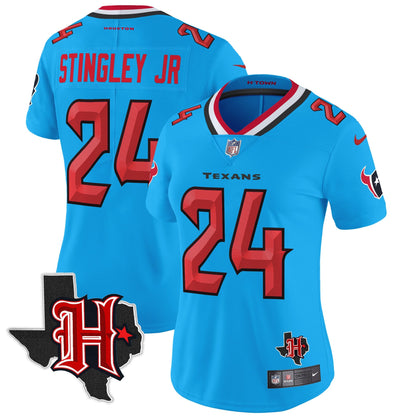Women's HOU 2024 Texas Patch Vapor Limited Jersey V5 - All Stitched