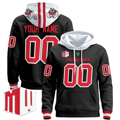 Fresno State Bulldogs 2024 Custom Pullover Hoodie - All Stitched