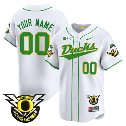 ORE 2024 Forever Gang Green & BIG Patch Vapor Baseball Custom Jersey - All Stitched