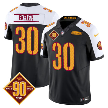 Men's Washington Commanders 90th Anniversary Vapor Limited Jersey V4 - All Stitched