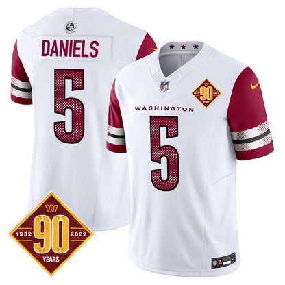 Men's Washington Commanders 90th Anniversary Vapor Limited Jersey V4 - All Stitched