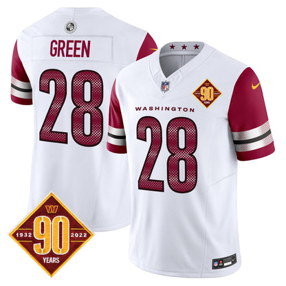 Men's Washington Commanders 90th Anniversary Vapor Limited Jersey V4 - All Stitched