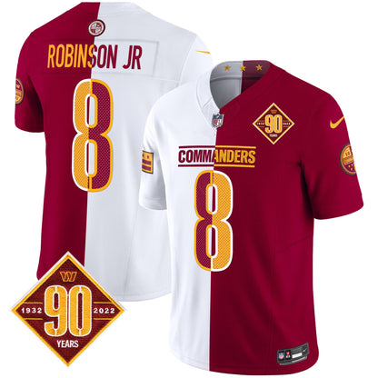 Men's Washington Commanders 90th Anniversary Vapor Limited Jersey V4 - All Stitched