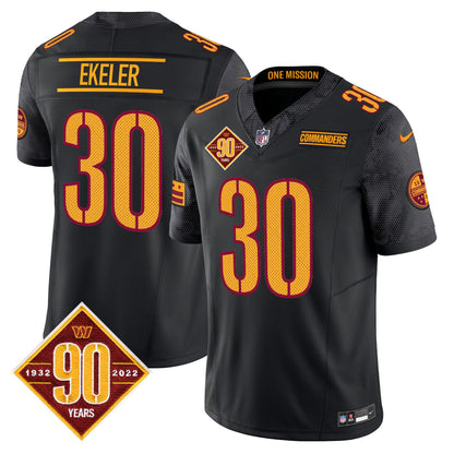 Men's Washington Commanders 90th Anniversary Vapor Limited Jersey V4 - All Stitched
