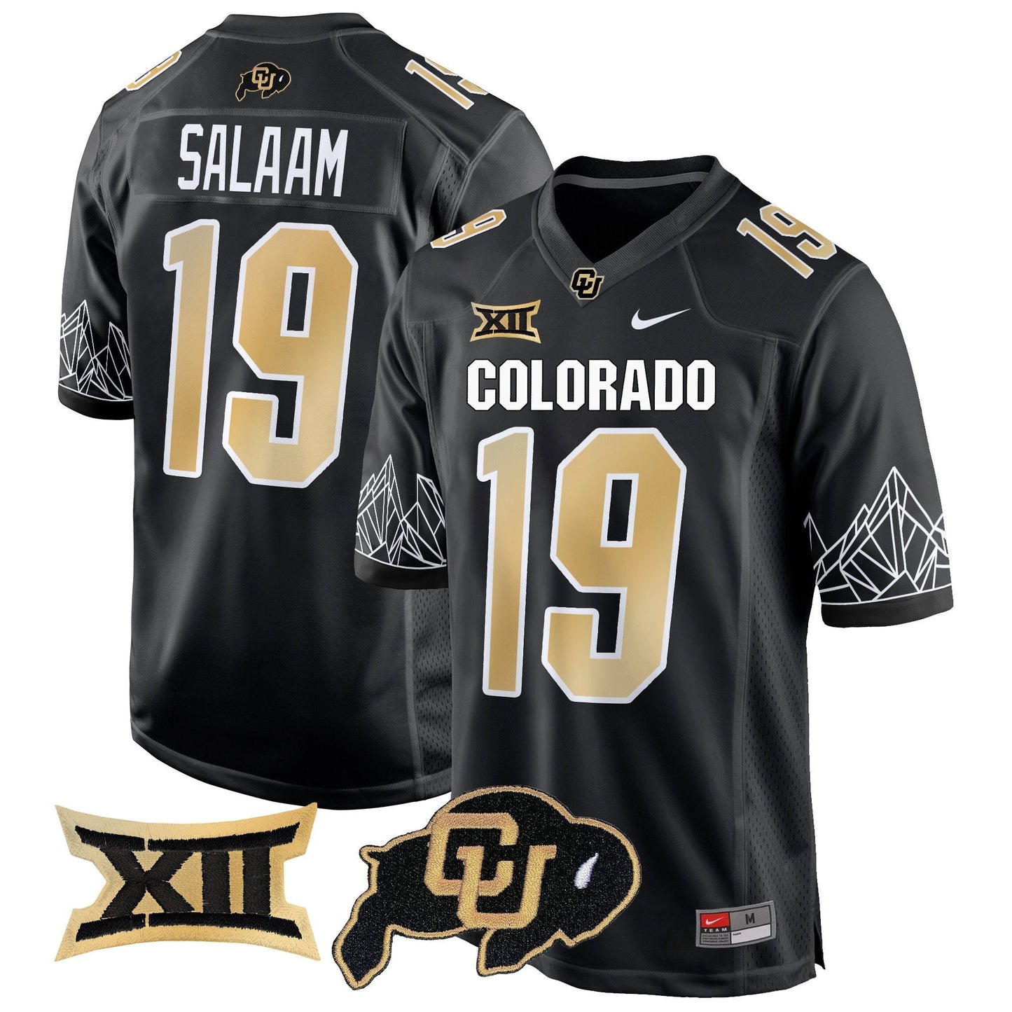 CU Big 12 XII Patch Game Jersey - All Stitched