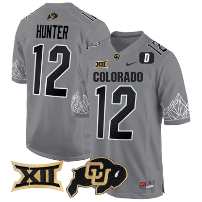 CU Big 12 XII Patch Game Jersey - All Stitched