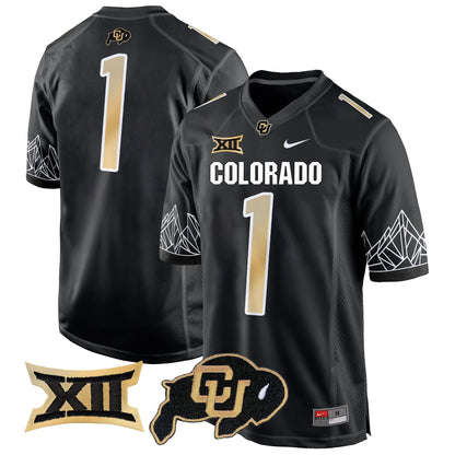 CU Big 12 XII Patch Game Jersey - All Stitched