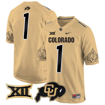 CU Big 12 XII Patch Game Jersey - All Stitched