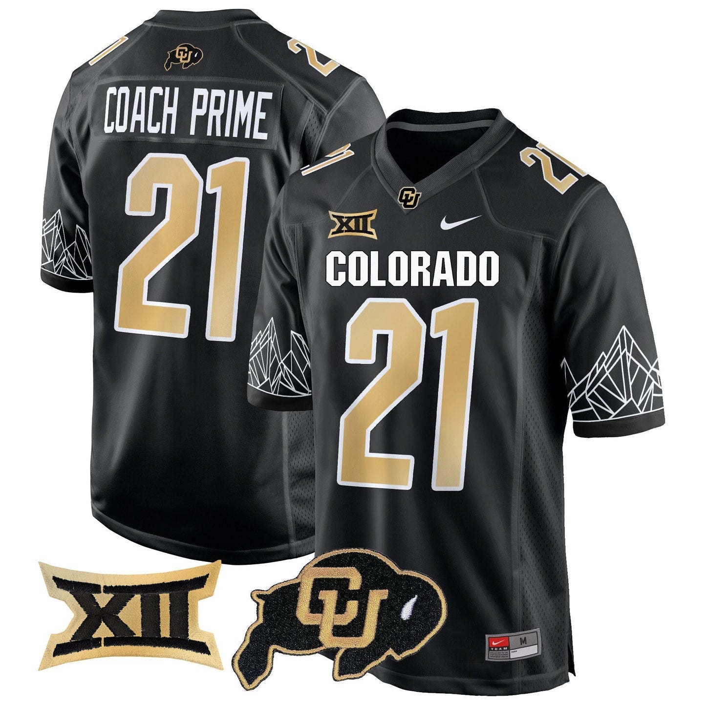 CU Big 12 XII Patch Game Jersey - All Stitched