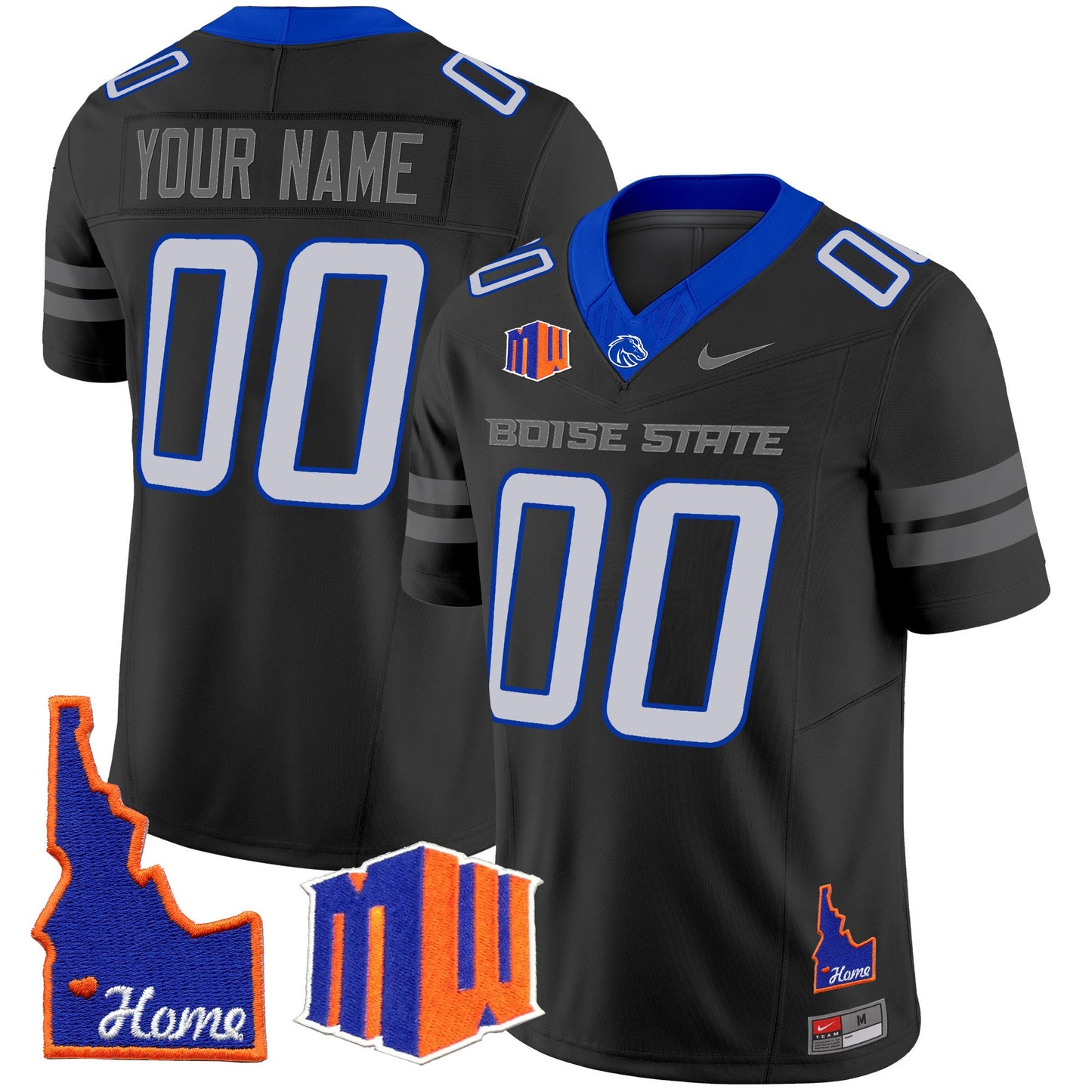 Boise State Broncos 2024 Home Patch Vapor Limited Custom Jersey - All Stitched