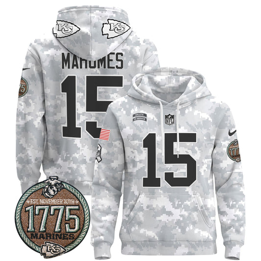 Chiefs 2024 Salute to Service Establishment Year Patch Pullover Hoodie