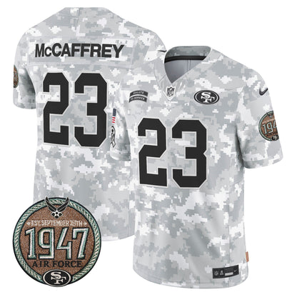 49ers 2024 Salute to Service Establishment Year Patch Vapor Limited Jersey - All Stitched