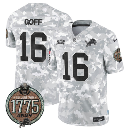 DET 2024 Salute to Service Establishment Year Patch Vapor Limited Jersey - All Stitched