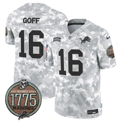 DET 2024 Salute to Service Establishment Year Patch Vapor Limited Jersey - All Stitched