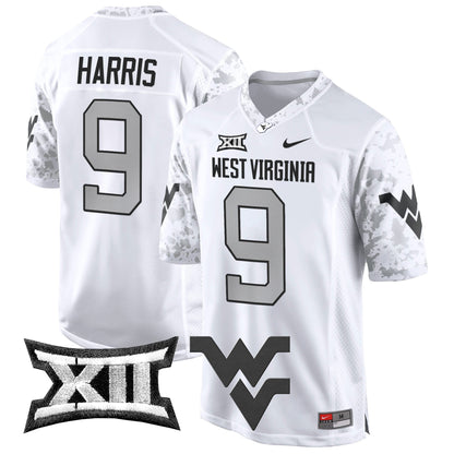 West Virginia Mountaineers 2024 Game Jersey - All Stitched