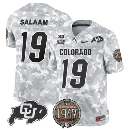 Buffaloes 2024 Salute to Service Establishment Year Patch Vapor Limited Jersey - All Stitched