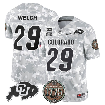 Buffaloes 2024 Salute to Service Establishment Year Patch Vapor Limited Jersey - All Stitched