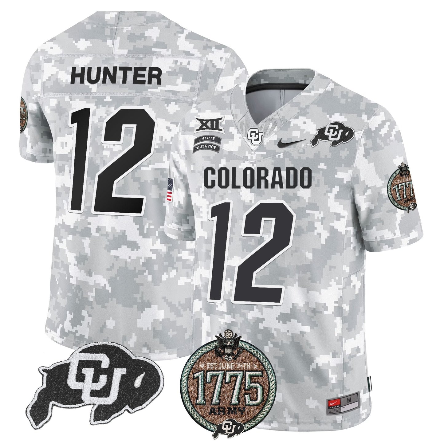 Buffaloes 2024 Salute to Service Establishment Year Patch Vapor Limited Jersey - All Stitched