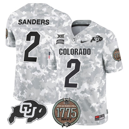 Buffaloes 2024 Salute to Service Establishment Year Patch Vapor Limited Jersey - All Stitched