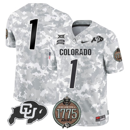 Buffaloes 2024 Salute to Service Establishment Year Patch Vapor Limited Jersey - All Stitched