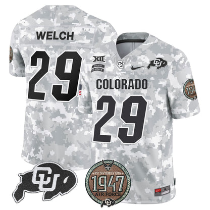 Buffaloes 2024 Salute to Service Establishment Year Patch Vapor Limited Jersey - All Stitched