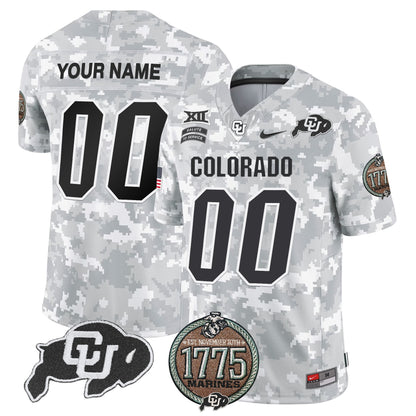 Buffaloes 2024 Salute to Service Establishment Year Patch Vapor Limited Custom Jersey - All Stitched