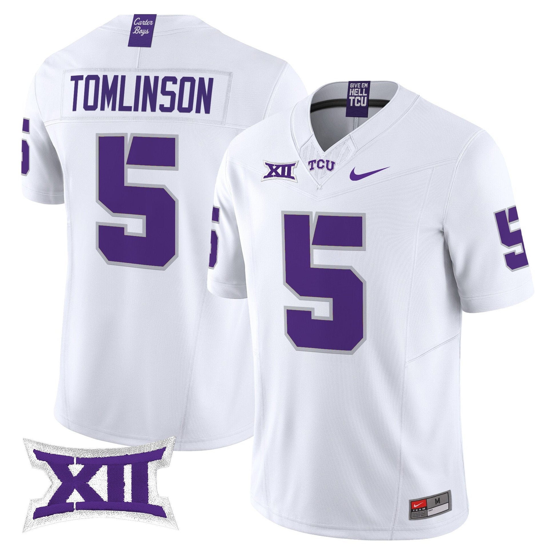 Men's TCU Horned Frogs 2025 Vapor Limited Jersey - All stitched