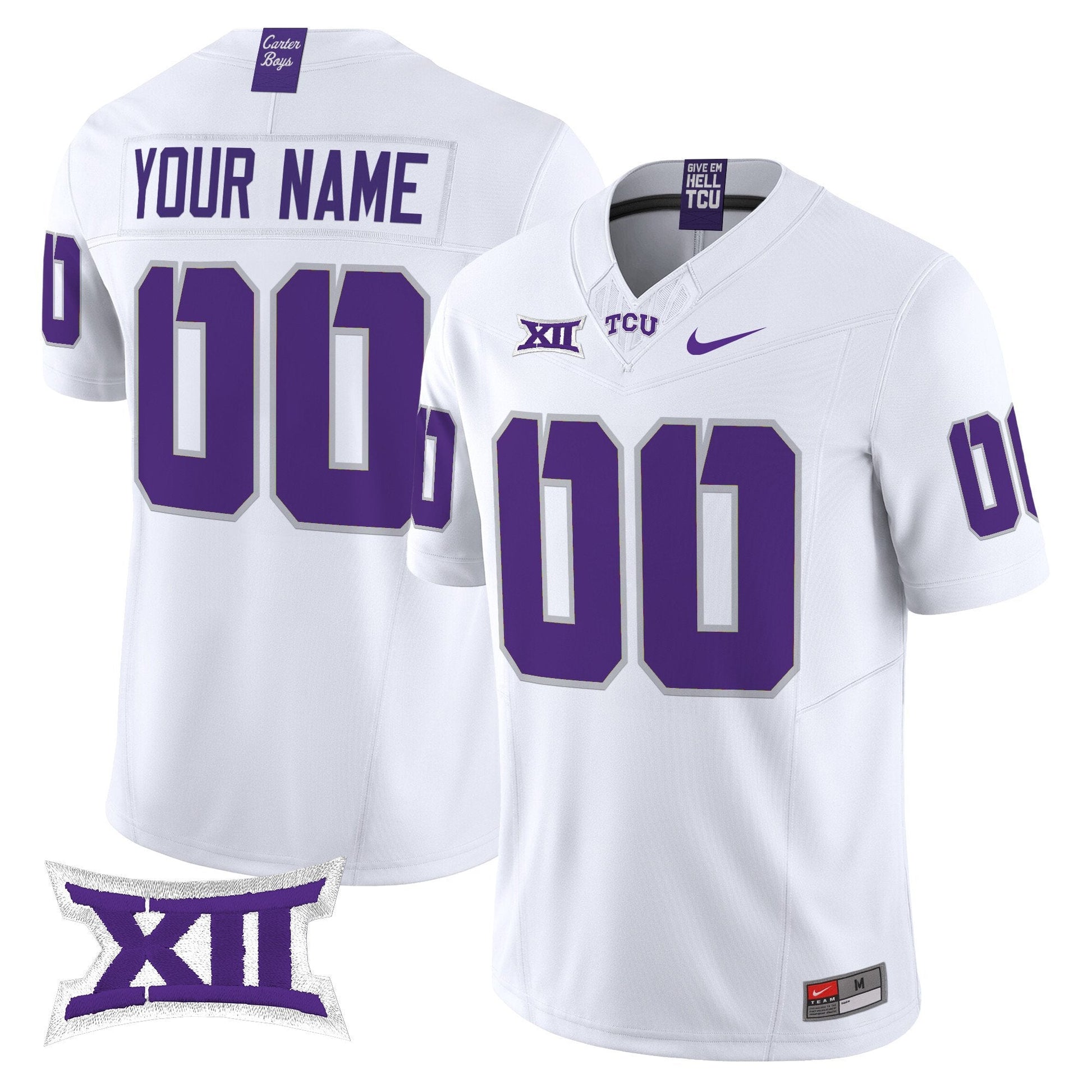 TCU Horned Frogs 2025 Vapor Limited Custom Jersey - All stitched