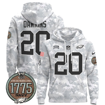 PHI 2024 Salute to Service Establishment Year Patch Pullover Hoodie