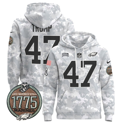 PHI 2024 Salute to Service Establishment Year Patch Pullover Hoodie
