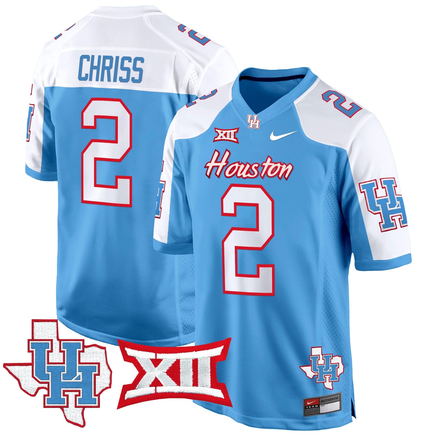 Houston Cougars 2024 Game Jersey - All Stitched