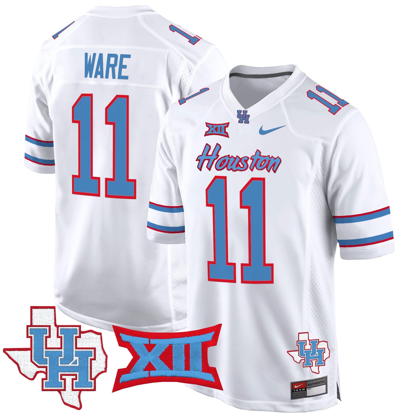 Houston Cougars 2024 Game Jersey - All Stitched