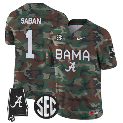 BAMA 2024 Military Vapor Limited Jersey - All Stitched