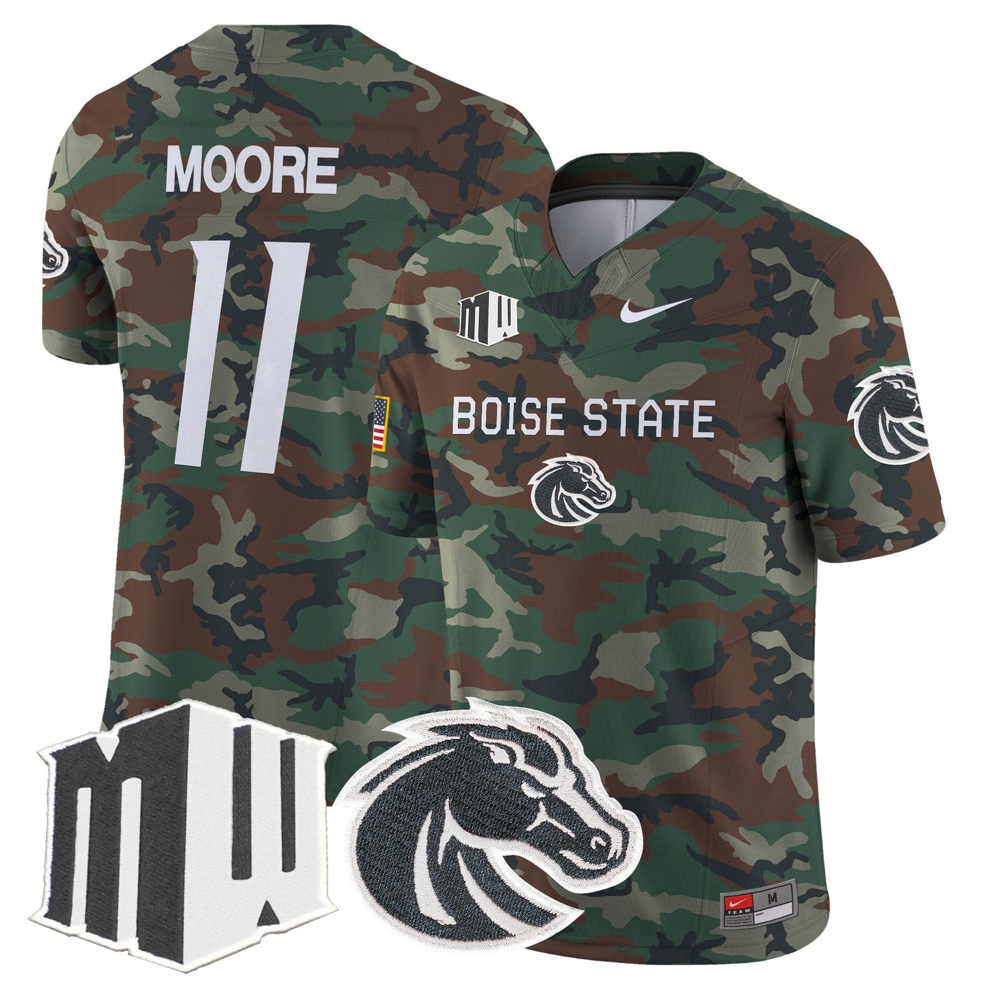BSU 2024 Military Vapor Limited Jersey - All Stitched