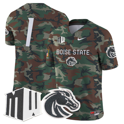 BSU 2024 Military Vapor Limited Jersey - All Stitched