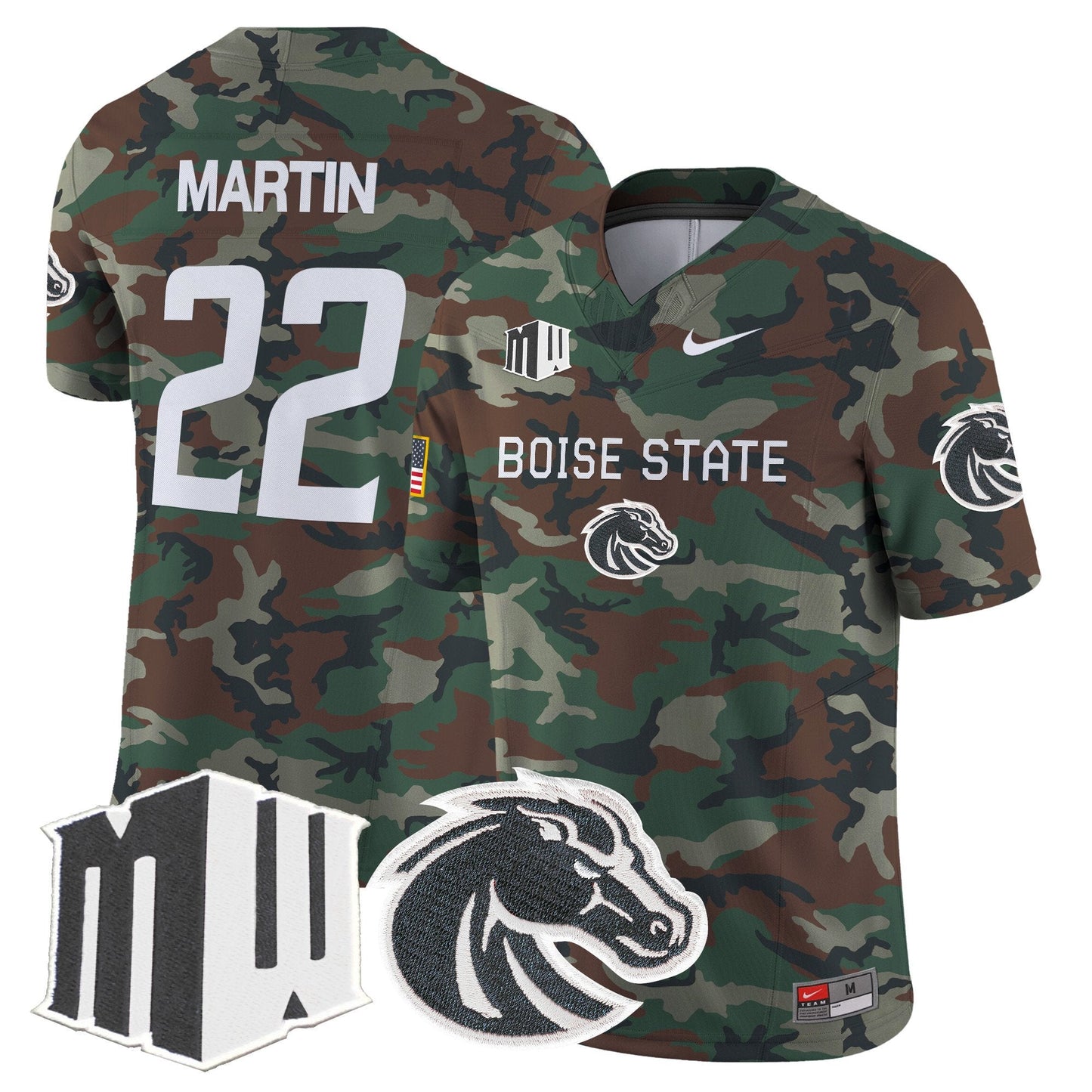 BSU 2024 Military Vapor Limited Jersey - All Stitched