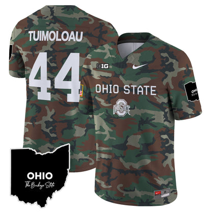 OSU 2024 Military Vapor Limited Jersey - All Stitched