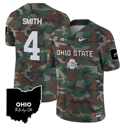 OSU 2024 Military Vapor Limited Jersey - All Stitched